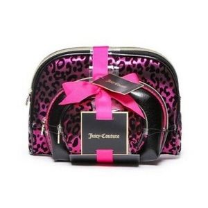 NEW‼️ JUICY COUTURE 3-PIECE COSMETIC BAG SET